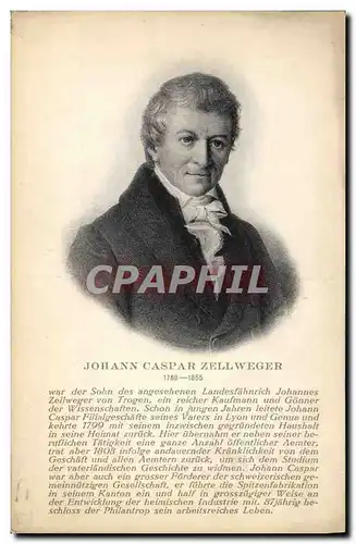 Cartes postales Johann Caspar Zellweger