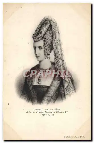 Ansichtskarte AK Isabeau de Baviere Reine de France Femme de Charles VI