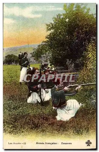 Cartes postales Militaria Zouaves