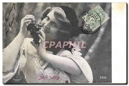 Cartes postales Fantaisie Femme Mlle Willy