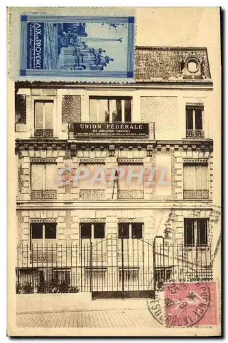 Cartes postales Assurance Maison de l&#39Union Federale Rue de Brissac Paris 4eme Vignette Aix en Provence Place