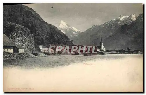 Cartes postales Assurance Fluelen Societe Suisse Winterthur