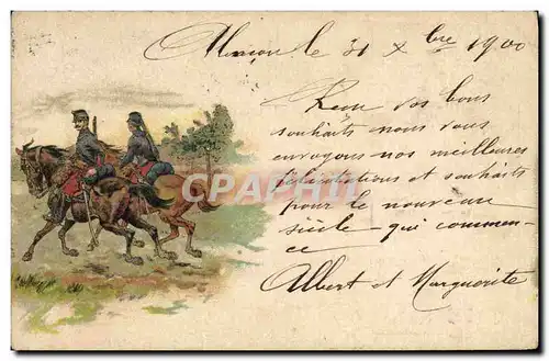 Cartes postales Assurance Cavaliers Chevaux Militaria Societe Suisse Winterthur