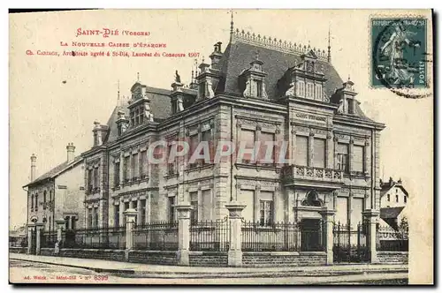 Cartes postales Banque Saint-Die La nouvelle Caisse d&#39Epargne