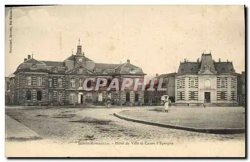 Ansichtskarte AK Banque Caisse d&#39Epargne Hotel de ville Sainte Menehould