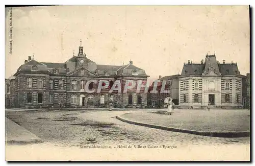 Cartes postales Banque Caisse d&#39Epargne Hotel de ville Sainte Menehould