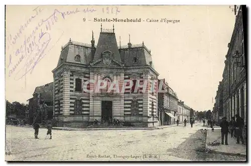Cartes postales Banque Caisse d&#39Epargne Sainte Menehould