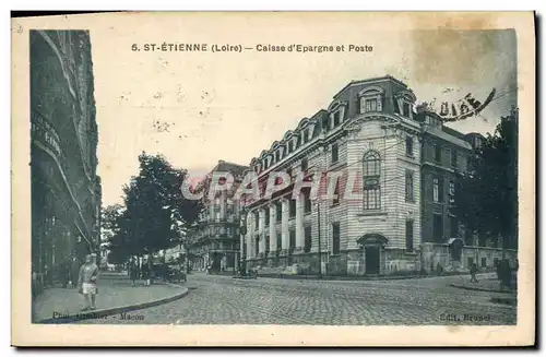 Cartes postales Banque Caisse d&#39Epargne et Poste St Etienne