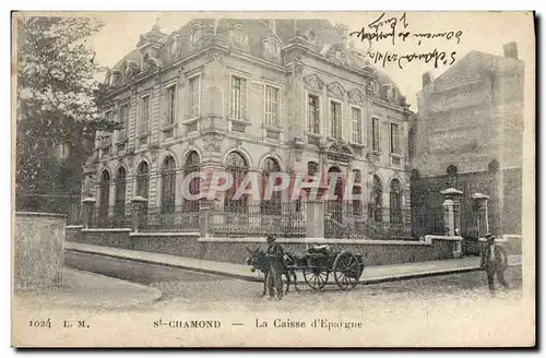 Cartes postales Banque Caisse d&#39Epargne St Chamond Voiture a ane Mule