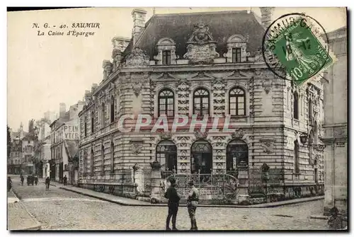 Cartes postales Banque Caisse d&#39Epargne Saumur