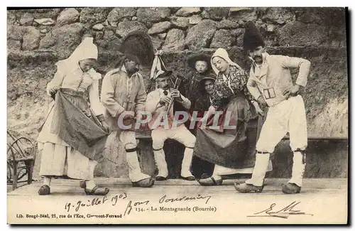 Ansichtskarte AK Folklore Auvergne La Montagnarde Bourree