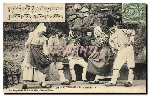 Ansichtskarte AK Folklore Auvergne La Montagnarde