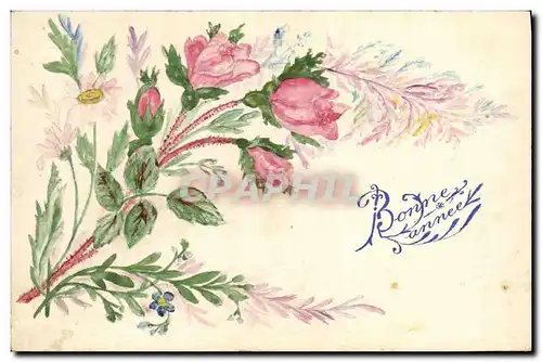 Cartes postales Dessin a la main Fleurs