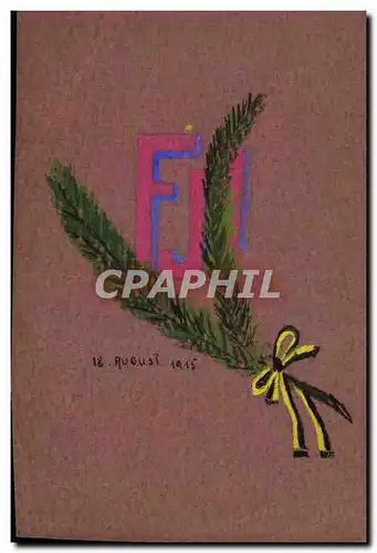 Cartes postales Dessin a la main Fleurs FJI