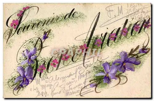 Cartes postales Dessin a la main Fleurs Bonne annee