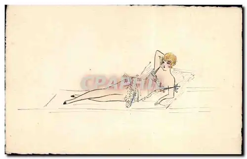 Cartes postales Dessin a la main Femme