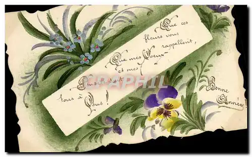 Cartes postales Dessin a la main Fleurs