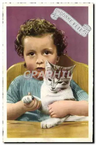 Cartes postales Chat chats Chaton Enfant