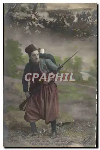 Cartes postales Militaria Zouave