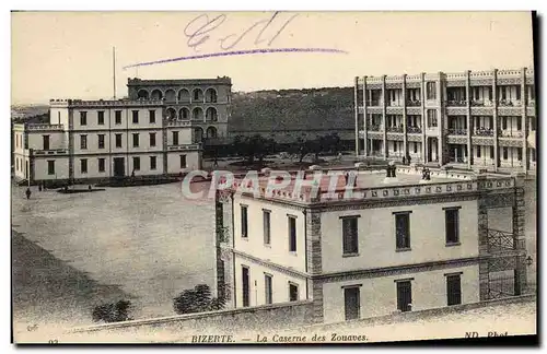 Cartes postales Militaria Bizerte La caserne des zouaves