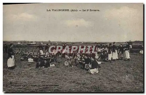 Cartes postales Militaria La Valbonne Le 2eme zouave