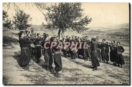 Cartes postales Militaria Armee d&#39Afrique Regiment de zouaves La clique