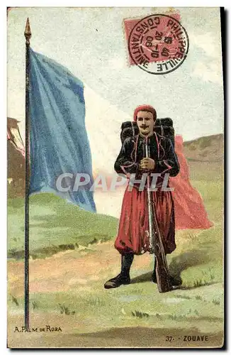 Cartes postales Militaria Zouave