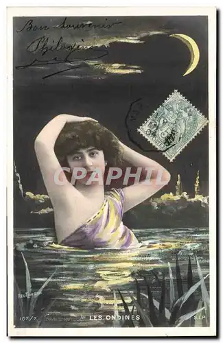 Cartes postales Fantaisie Femme Les ondines