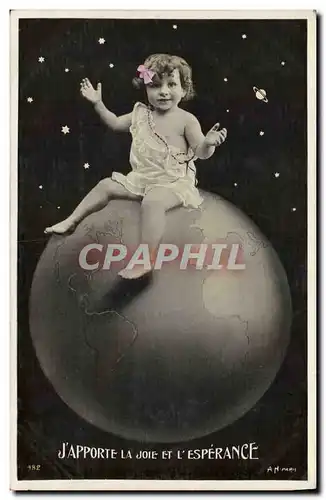 Cartes postales Fantaisie Enfant Terre