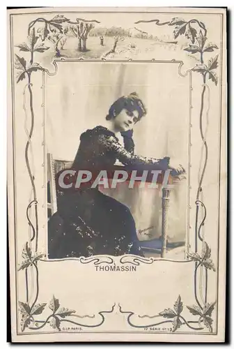 Cartes postales Fantaisie Femme Theatre Thomassin