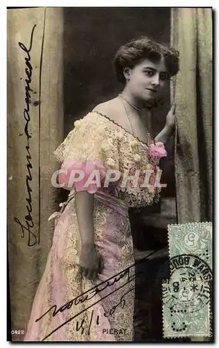 Cartes postales Fantaisie Femme Theatre Pierat