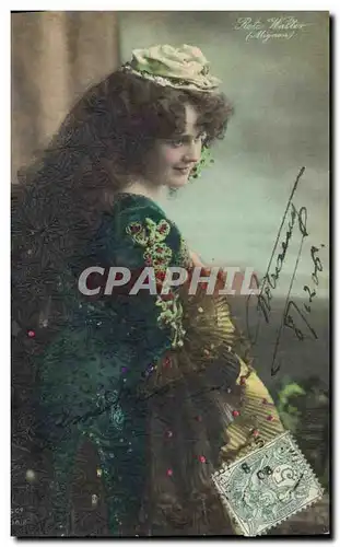 Ansichtskarte AK Fantaisie Femme Theatre Reta Walter Mignon