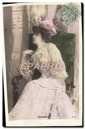 Cartes postales Fantaisie Femme Theatre Demongey