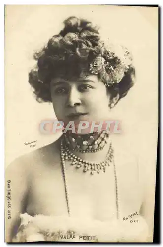 Cartes postales Fantaisie Femme Theatre Valliere Petit