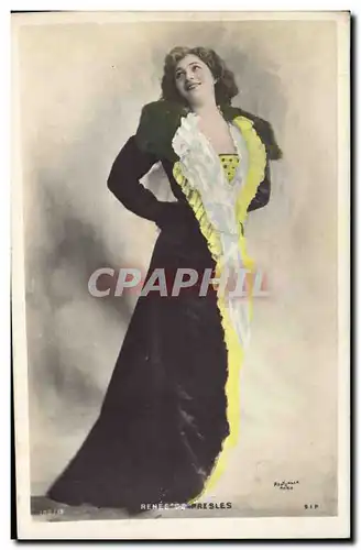 Cartes postales Fantaisie Femme Theatre Rene de Presles