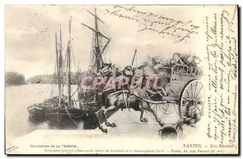 Cartes postales Assurance Nantes Les bassins La Zurich Bateaux