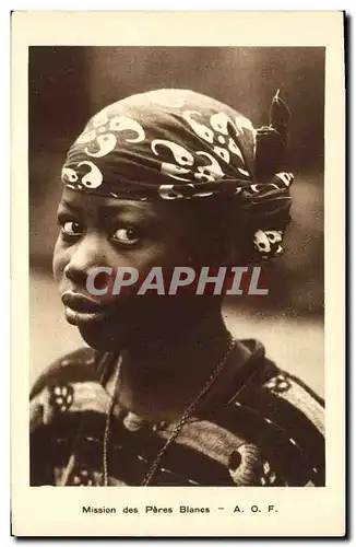 Cartes postales Negre Femme Noire Mission des Peres Blancs AOF