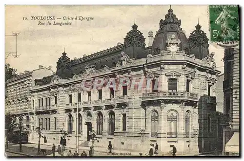 Cartes postales Banque Toulouse Caisse d&#39Epargne Rue du Languedoc