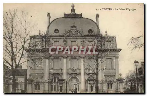 Cartes postales Banque Caisse d&#39Epargne Troyes