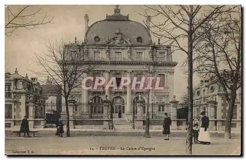 Cartes postales Banque Caisse d&#39Epargne Troyes