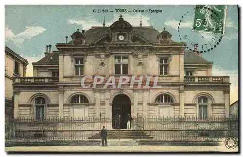 Cartes postales Banque Caisse d&#39Epargne Tours