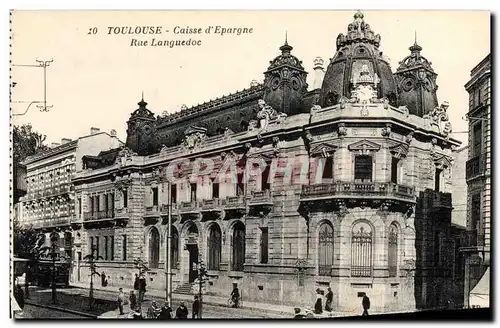 Ansichtskarte AK Banque Toulouse Caisse d&#39Epargne Rue Languedoc