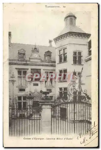 Cartes postales Banque Tonnerre Caisse d&#39Epargne Ancien Hotel d&#39Uzes