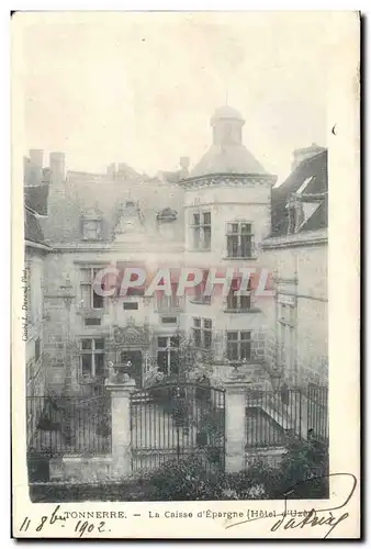 Cartes postales Banque Tonnerre Caisse d&#39Epargne Hotel d&#39Uzes
