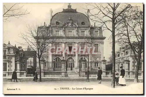 Cartes postales Banque Caisse d&#39Epargne Troyes