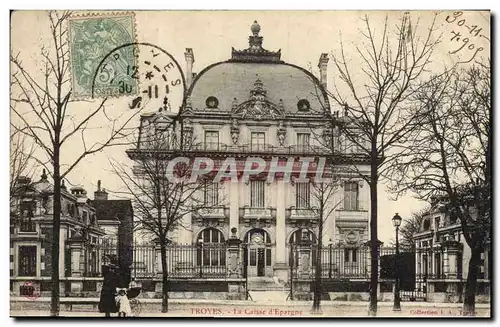 Cartes postales Banque Caisse d&#39Epargne Troyes