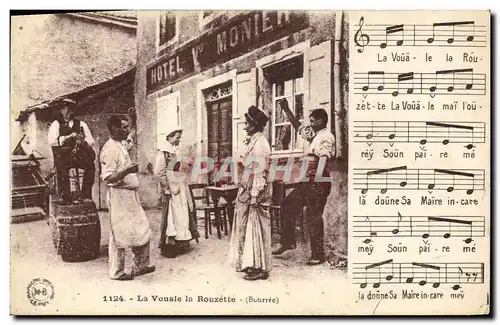 Cartes postales Folklore Auvergne La bourree La Vouale La Rouzette