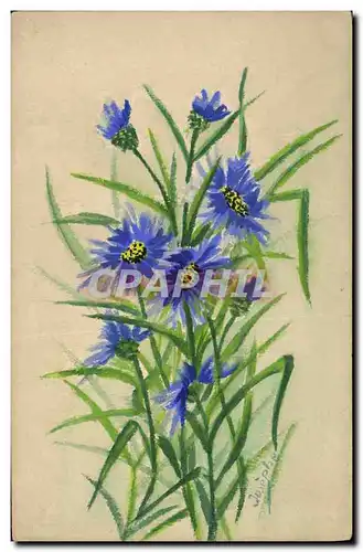 Cartes postales Dessin a la main Fleurs