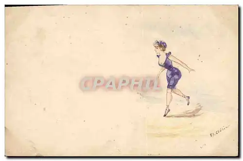 Cartes postales Fantaisie Illustrateur Femme