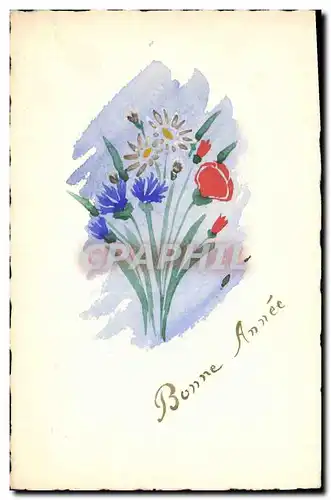 Cartes postales Dessin a la main Fleurs